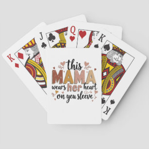 Diese Mama trägt ihr Herz am Schnabel Spielkarten