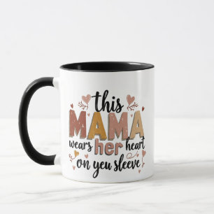 Diese Mama trägt ihr Herz am Schnabel Tasse