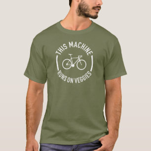 Diese Maschine fährt mit dem Fahrrad von Veggies T-Shirt
