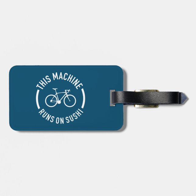 Diese Maschine läuft auf dem Sushi-Fahrrad Gepäckanhänger (Rückseite horizontal)