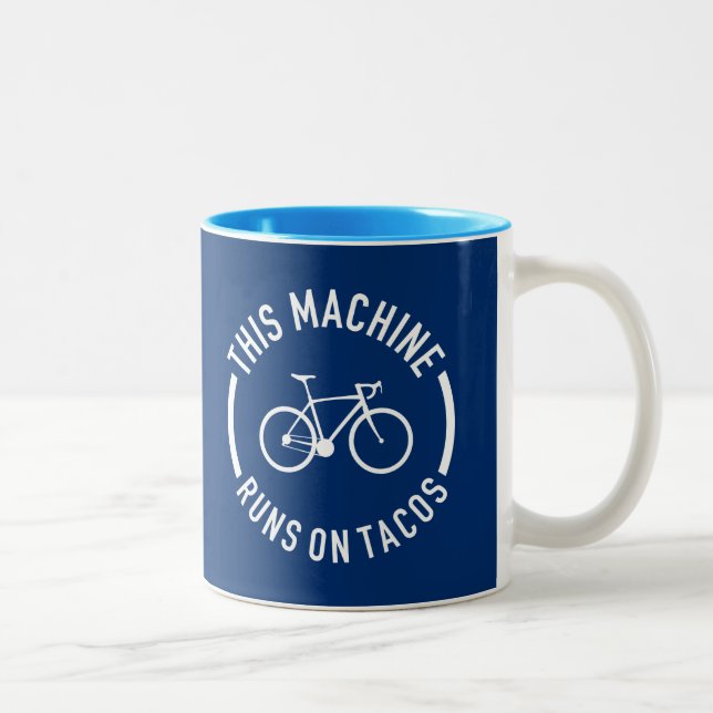 Diese Maschine läuft auf Tacos Zweifarbige Tasse (Rechts)