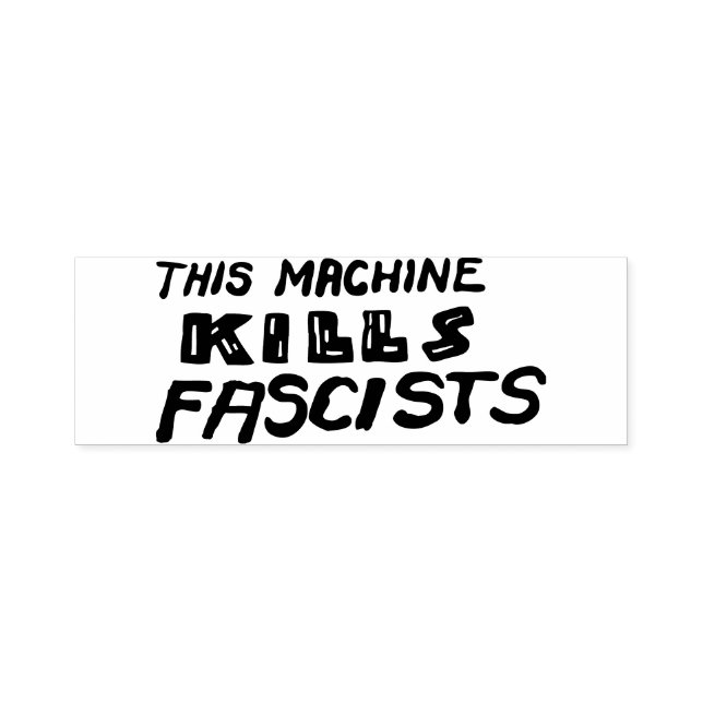 Diese Maschine tötet Faschisten aus Kautschuk-Brie Permastempel (Design)