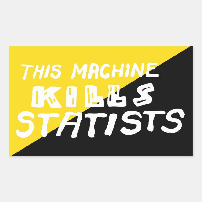 Diese Maschine tötet Statisten Rechteckiger Aufkleber (Vorderseite)