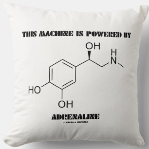 Diese Maschine wird von Adrenalin-Molekül angetrie Kissen