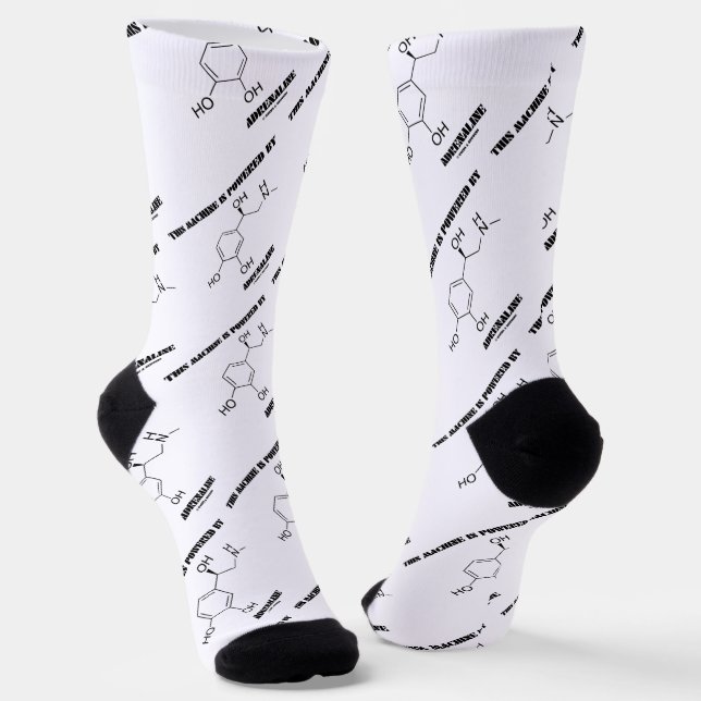Diese Maschine wird von Adrenalin-Molekül angetrie Socken (Gewinkelt)