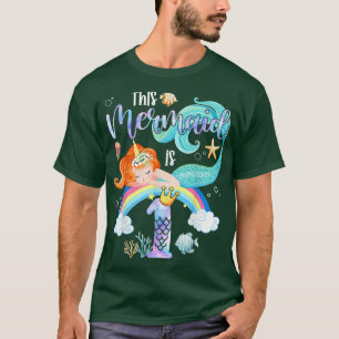 Diese Meerjungfrau ist eine 1. Geburtstagsmädchen  T-Shirt