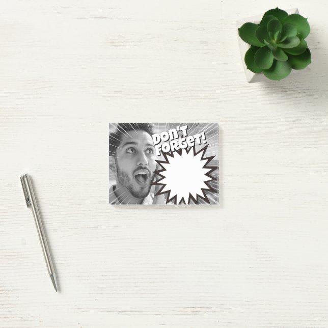 Diese Nachricht wirst du nie vergessen. Post-it Klebezettel (Büro)