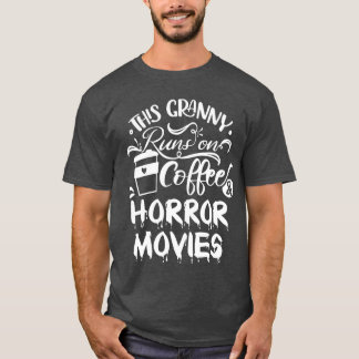 Diese Oma läuft mit Kaffee und Horrorfilmen vinta T-Shirt