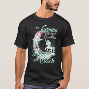Diese Oma Liebe ihre Enkelkinder zum Mond und zum  T-Shirt