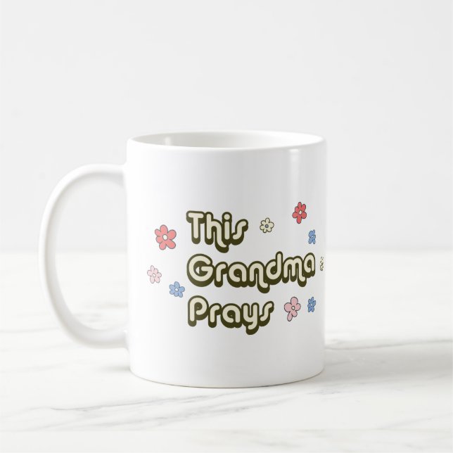 Diese Oma Prays Groovy Kaffeetasse (Links)