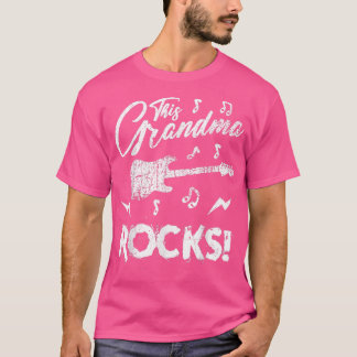 Diese Oma Rocks Coole Gitarre Rock'n'Roll Rock Me T-Shirt