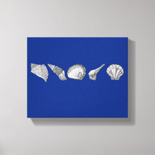 Diese originelle Seashell-Kunst anpassen Leinwanddruck