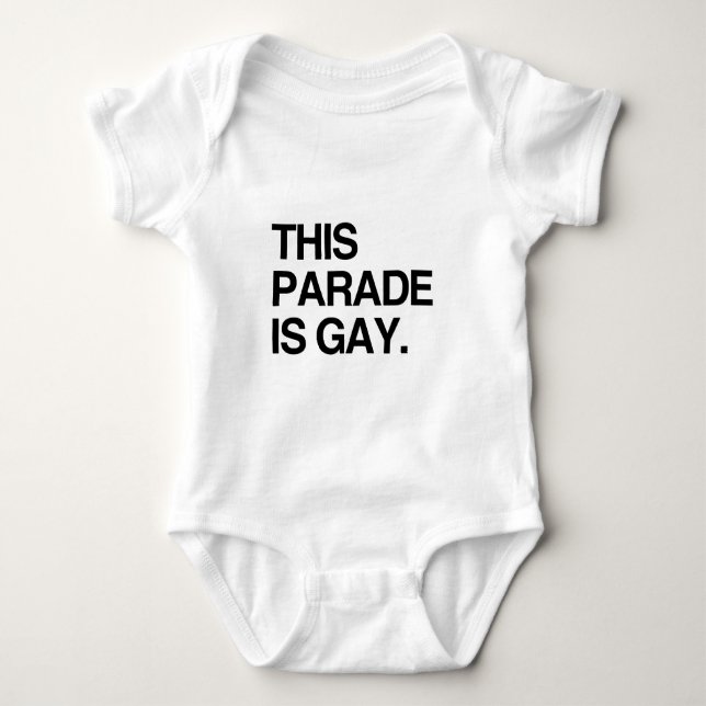 Diese Parade ist homosexuell Baby Strampler (Vorderseite)