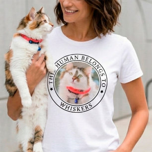 Diese Person gehört zu benutzerdefiniertem Katzenf T-Shirt