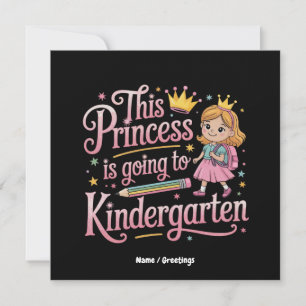 Diese Prinzessin geht zu einem Niedlichen Geschenk Einladung