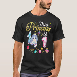 Diese Prinzessin ist 1 Jahr alt 1. Geburtstag Meer T-Shirt