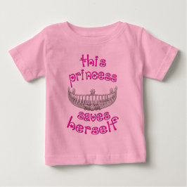 Diese Prinzessin Rette sich selbst Baby T-shirt