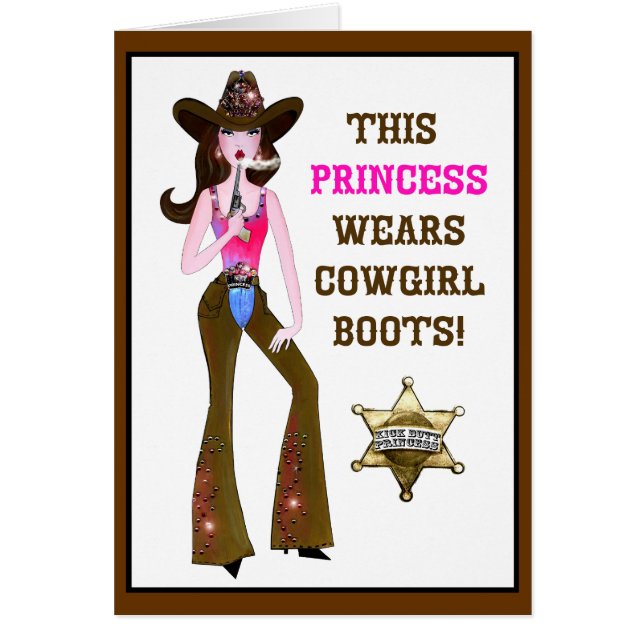 Diese Prinzessin trägt Cowgirl Stiefel! (Vorne)
