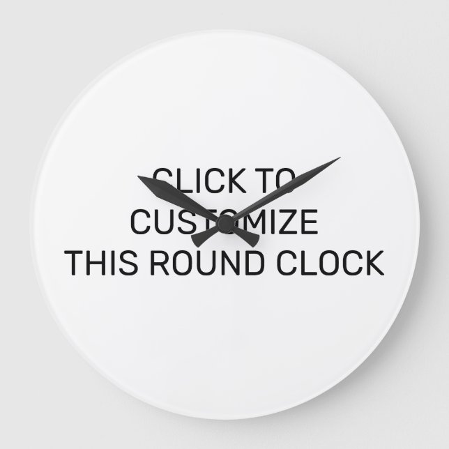 DIESE RUNDSCHALTFLÄCHE ANRUFEN GROßE WANDUHR (Vorderseite)