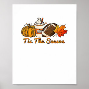 Diese Saison Erntedank Leaf Spice Football Fa Poster