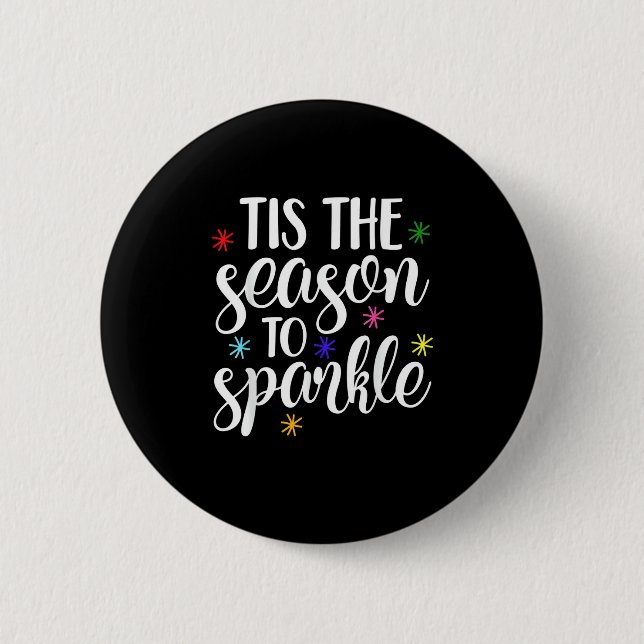 Diese Saison für Sparkle Retro Classic Button (Vorderseite)