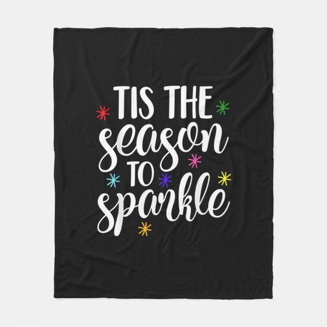 Diese Saison für Sparkle Retro Classic Fleecedecke (Vorderseite)