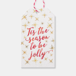 Diese Saison Gold Snowflake Geschenkmarken Geschenkanhänger