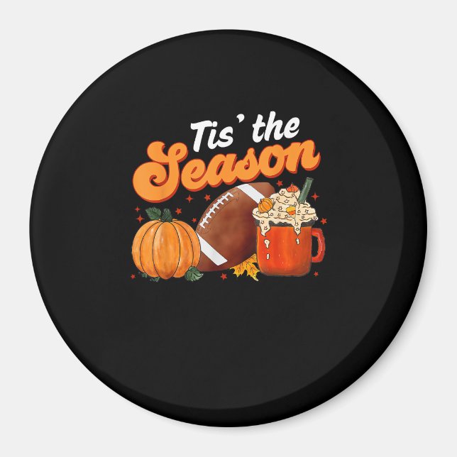Diese Saison Pumpkin Gewürz Latte Halloween Fall F Magnet (Vorne)