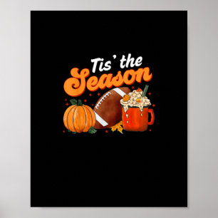 Diese Saison Pumpkin Gewürz Latte Halloween Fall F Poster