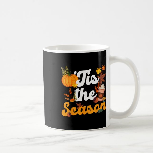Diese Saison Pumpkins Gewürz Herbst Herbst Leaves Kaffeetasse (Rechts)
