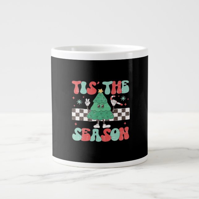 Diese Saison Retro Womans Urlaub Jumbo-Tasse (Vorderseite)