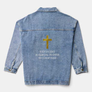 Diese Schachtel ist in über 50 Ländern illegal Jeansjacke