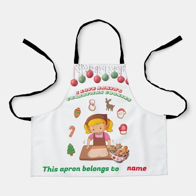 Diese Schürze gehört. Weihnachts-Schürze (Vorderseite)