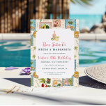 Diese Señorita braucht eine Margarita | Mexican Fi Einladung<br><div class="desc">Beginnen Sie mit dieser farbenfrohen Geburtstagseinladung mit malerischen Aquarellbildern von Tequila-Flaschen, tropischen Früchten, Palmen und Reiseszenen im Postkartenstil. Inspiriert durch den lebendigen Geist Mexikos, ist das Design Set der perfekte Ton für eine margarita-volle Feier. Mit Ihren Party-Details gestalten Sie Ihr persönliches Wohlbefinden und laden Sie ein zu einem stilvollen und...</div>