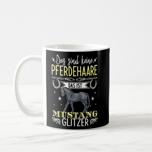 Diese sind nicht Rosshaar, das ist Mustang Glitzer Kaffeetasse (Links)