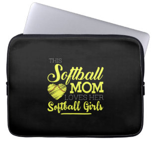 Diese Softball-Mutter Liebe ihre Softball-Girls Laptopschutzhülle