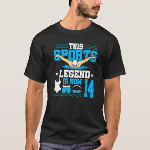 Diese sportliche Legende ist jetzt 14 Schwimmer 14 T-Shirt