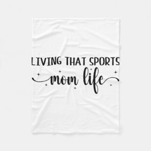 Diese sportliche Mama Leben Funny Mütter Tag Sport Fleecedecke