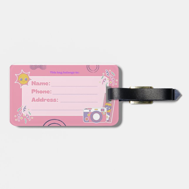 "Diese Tasche gehört"-Markierung Gepäckanhänger (Rückseite horizontal)