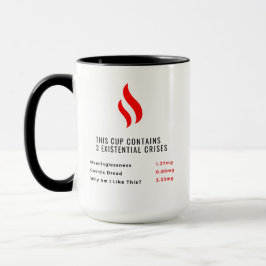 Diese Tasse enthält 3 Existenzkrisen
