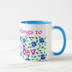 "Diese Tasse gehört der Bev" Ringer-Tasse