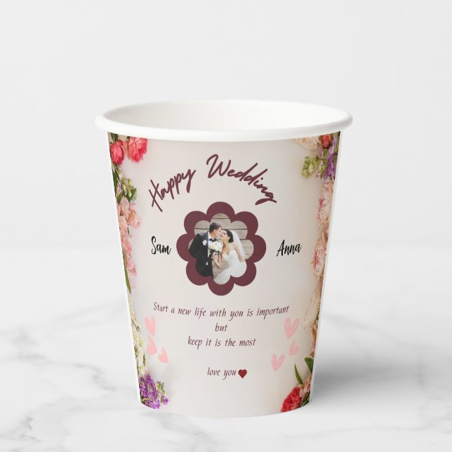 Diese Tasse ist für zwei Liebhaber eine durchdacht Pappbecher (Vorderseite)
