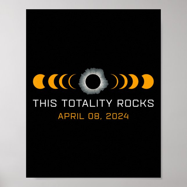 Diese Totalität Rocks Funny Total Solar Eclipse As Poster (Vorne)