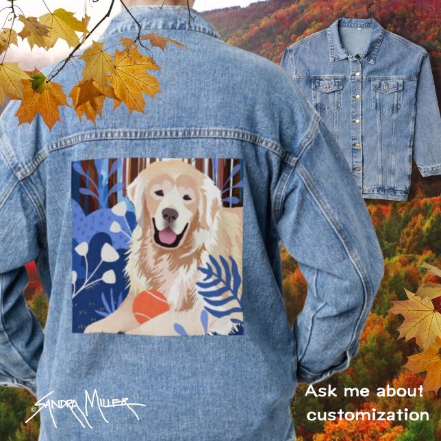 DIESE VIEL IST WAHR Golden Retriever stilvolle Den Jeansjacke (Von Creator hochgeladen)