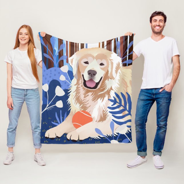 DIESE VIELE IST WAHR Golden Retriever Fleece Decke (Beispiel)