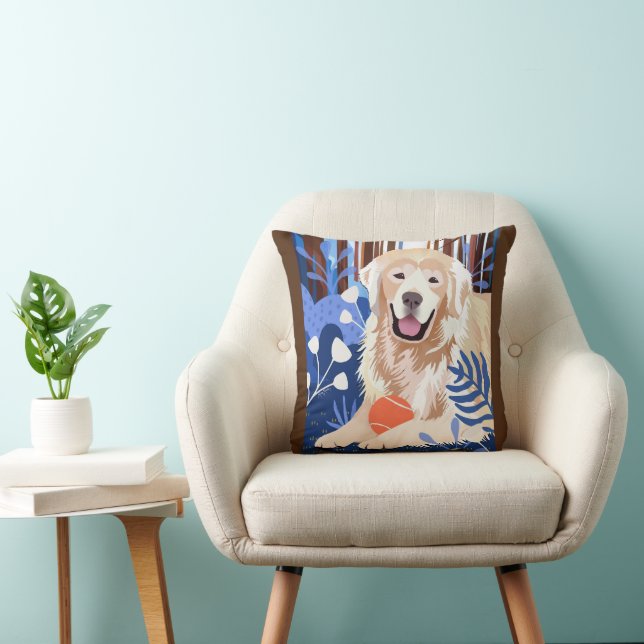 DIESE VIELE IST WAHRLICH Golden Retriever Kissen (Stuhl )