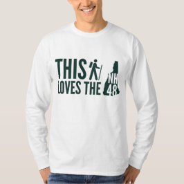 "Diese Wanderer Lieben den NH48" Langschläfer T -  T-Shirt