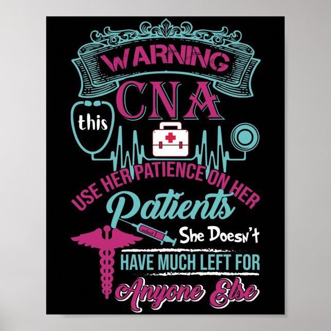 Diese Warnung kann ihre Geduld an ihren Patienten  Poster (Vorne)