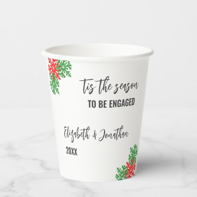 Diese Weihnachtsabendveranstaltung Pappbecher (Vorderseite)