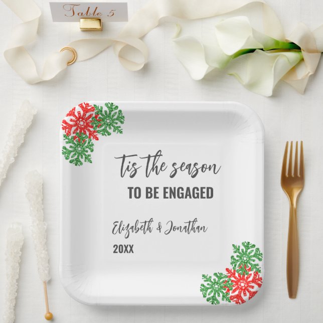 Diese Weihnachtsabendveranstaltung Pappteller (Hochzeit)